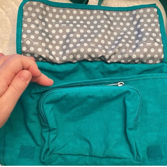 Kipling Official Collectible Jade Teal Crossbody Purse Like New Without Gorilla - Picture 6 of 12
